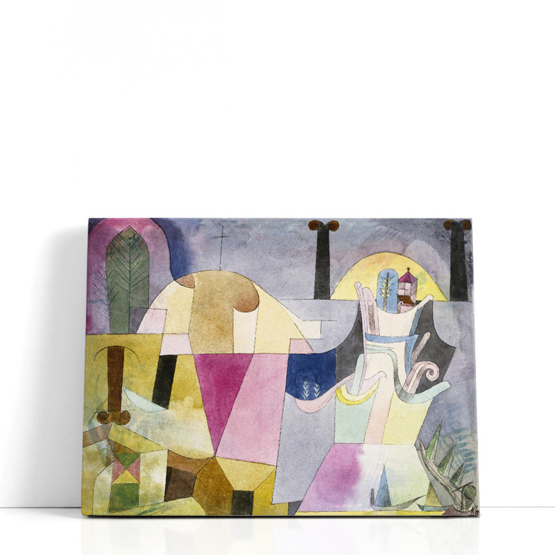 Colonnes dans un paysage, 1919 - reproduction d'art sur toile, H 16 po x l 20 po