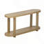 Table d'entrée moderne minimaliste en placage de frêne avec bureau ovale pour vestibule, couloir, salon et bureau-804085655