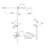 21.65*9.06" Temperature Display Concealed Shower Mixer Set, Brass Two Settings Shower Head and Hand Shower with Rough-in Valve-99355752