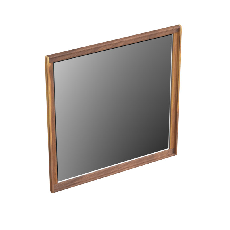 Lisco Wood Wall Mirror, 80cm H  x  80cm W