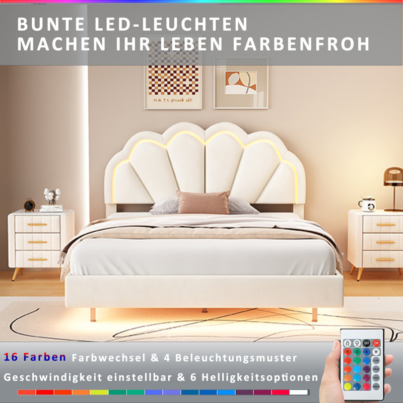 Bed, Beige