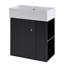 Meuble-lavabo flottant moderne 21,6 po avec lavabo en céramique