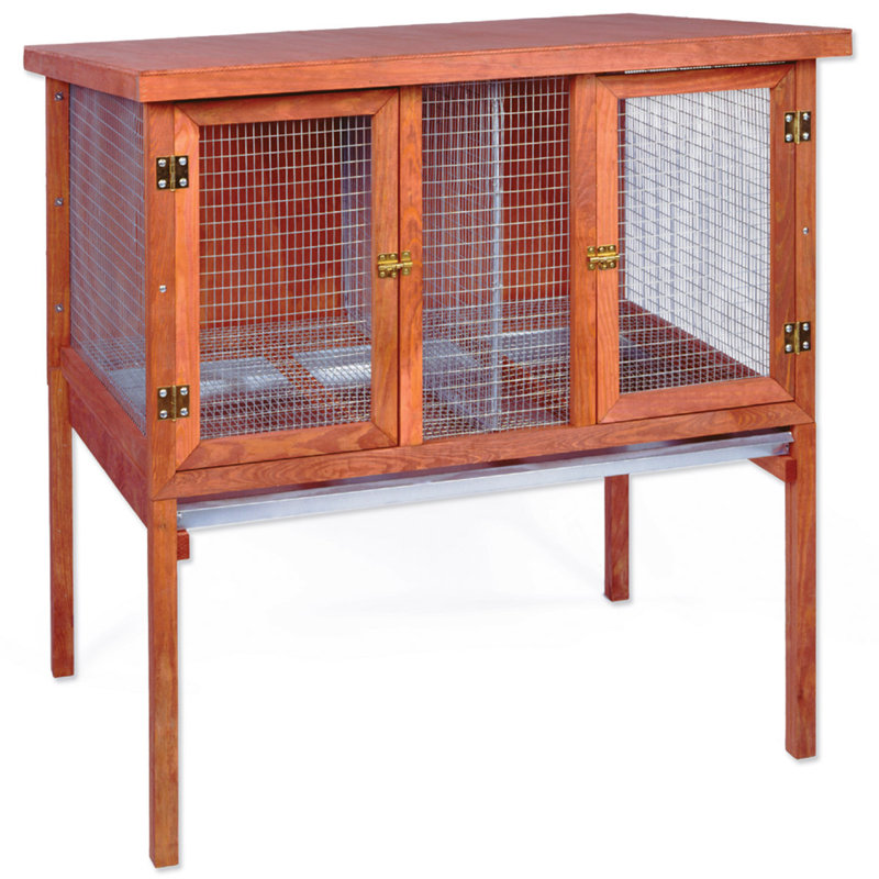 Cage à lapin double robuste