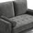 Modern 47.6-inch mini model velvet two-seater sofa-253614260