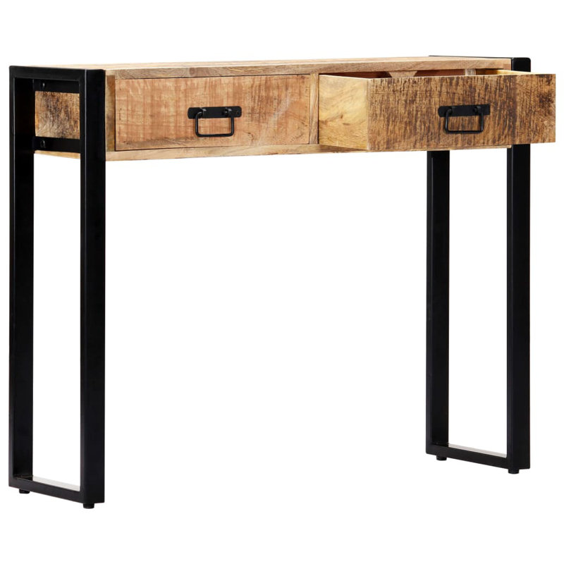 Ariton 90cm Solid Wood Top Console Table