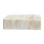 Mini-lavabo de salle de bain mural rectangulaire en céramique l 15 po x P 8,5 po Felix, trou de robinet à droite, effet marbre beige mat-113434465