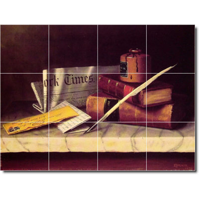 Carreau de céramique décorative 17 po x 12,75 po 4,25 po x 4,25 po