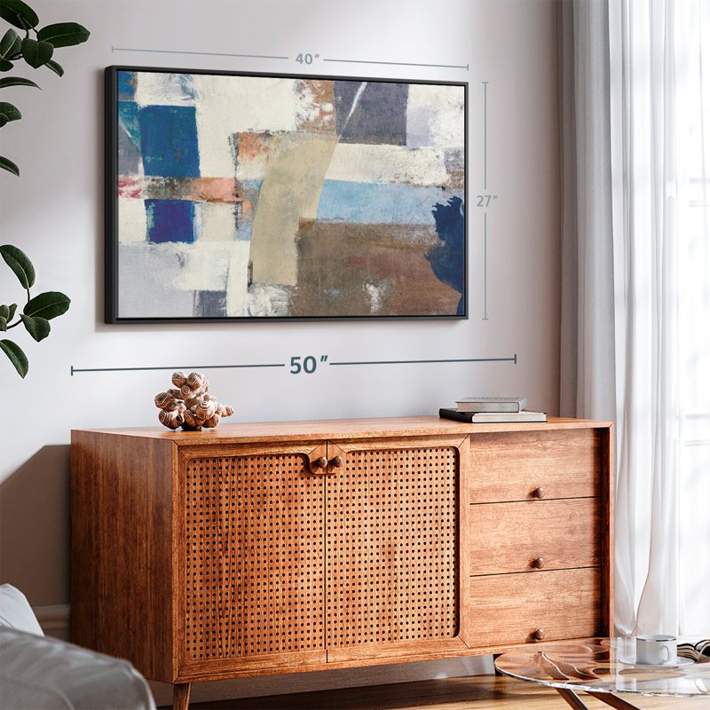Abstrait "domaine abstrait", H 40 po x l 27 po