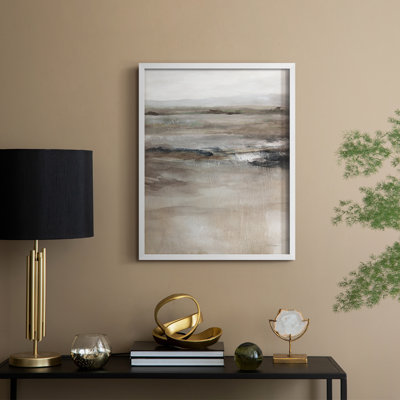 «Far Off Vistas», reproduction encadrée - bois massif