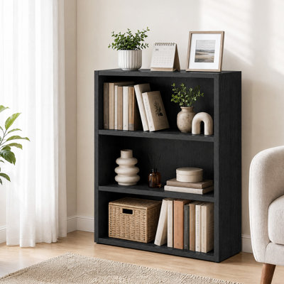 Adjustable Wooden Standard 3-Tier Bookcase
