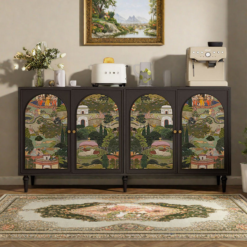 Buffet moderne et multifonctionnel, Noir
