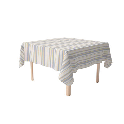 Fabric Textile Products, Inc. Square Tablecloth, 100% Cotton, 60X60", Country Kitchen Stripe