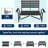 51.5" All Weather HDPE Garden Benches-841450482
