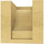 Bois de cèdre brut Newport, grain de bois TimberThane, brun clair apprêté-88292479