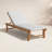 Arnoult Solid Teak Wood Reclining Outdoor Chaise Lounge