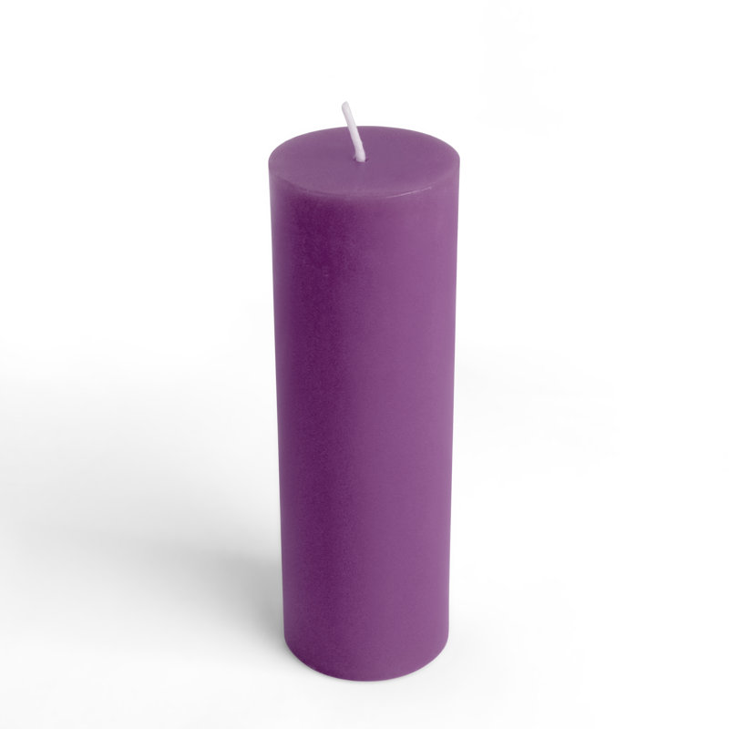 Bougie flottante 2 x 6 pouces, 1, Violet, H 9 po x l 3 po x P 3 po