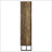Rustic Oak And Gunmetal 8-Shelf Accent Cabinet-910401382