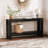 63" Farmhouse Console Table, 2-Tier Narrow Entryway Sofa Table with Shelf for Living Room & Hallway-632700167