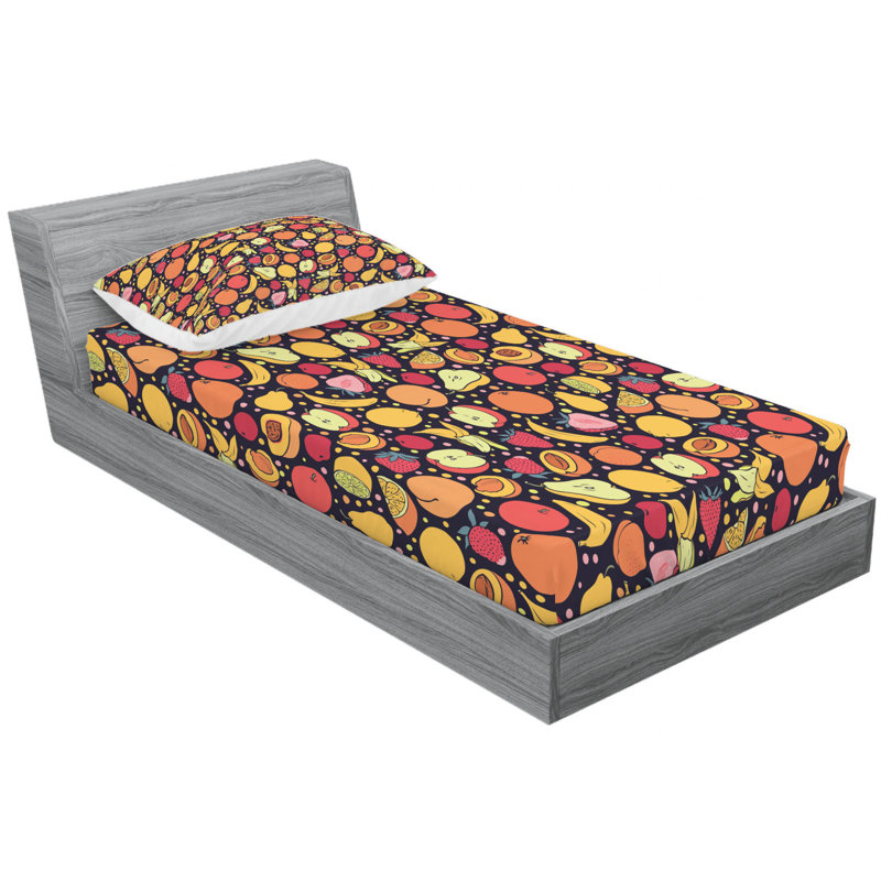 Microfiber Sheet Set, Twin Sheet Set with Fitted Sheet