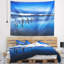 Tapisserie en nuage bleu à soirée seascape-28505971