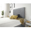 Sealcove Etheral Velvet Divan Bed Base with 32" Upholstered Headboard
