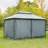 Patio Gazebo, Outdoor Gazebo Canopy Shelter With Curtains, Vented Roof, Steel Frame-113632965-113632970-113632971