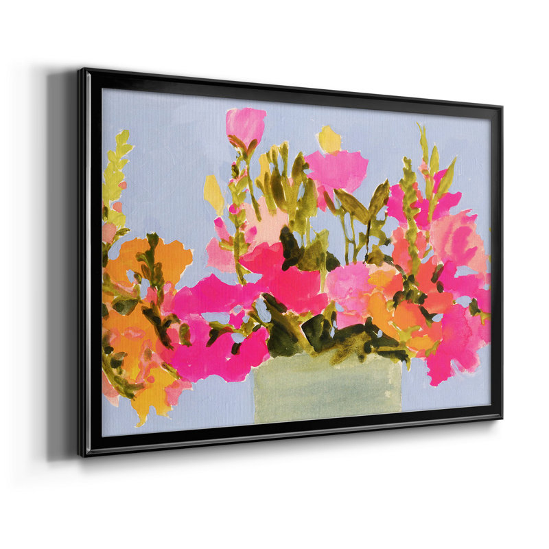 «Saturated Spring Blooms I», ensemble de 2 cadres photo, Noir, H 36,5 po x l 53 po x P 1 po