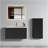 CC0414S308  Striped Brushed Black Oak Floatingbathroom Floating Side Cabinet, Wall-Mounted Storage Cabinet For Small Spaces, Pre-Assembled-1564779935