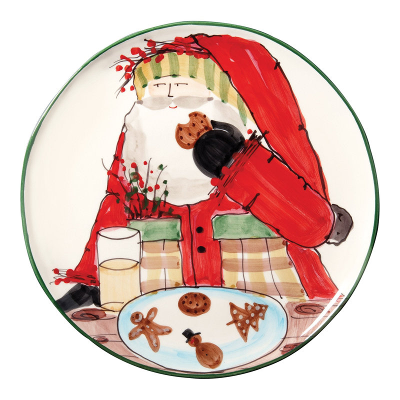 Old St. Nick Earthenware Platter