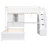 Loft Bed With Built-In Desk And Staircase-1245153481