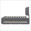 Lit tapissier à tête de lit Classic Classic, lit plateforme polyvalent avec lit gigogne escamotable et grands tiroirs de rangement-901013011
