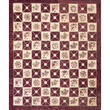 1920s Wool Hooked Antique Allover Geometric American Ivory Beige Cream White Rug