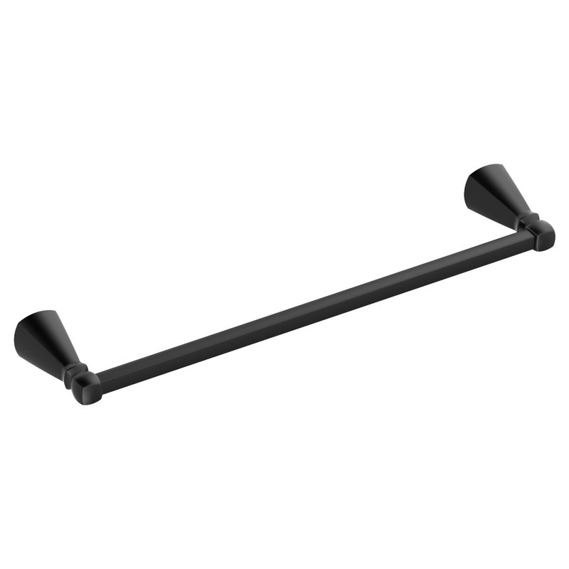 American Standard Edgemere Towel Rack Bar, Matte Black, 2.84" H x 18" L x 4.64" D