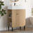 21.6" Wood Bathroom Vanity, Combo Cabinet, Bathroom Storage Cabinet, Single Ceramic Sink, Left Side Storage-334716318