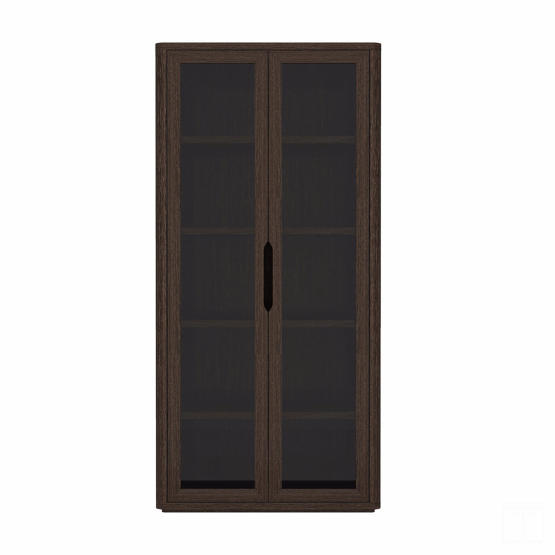Bibliothèque 38 ", H 79 po x l 38 po x P 18,1 po, Brown