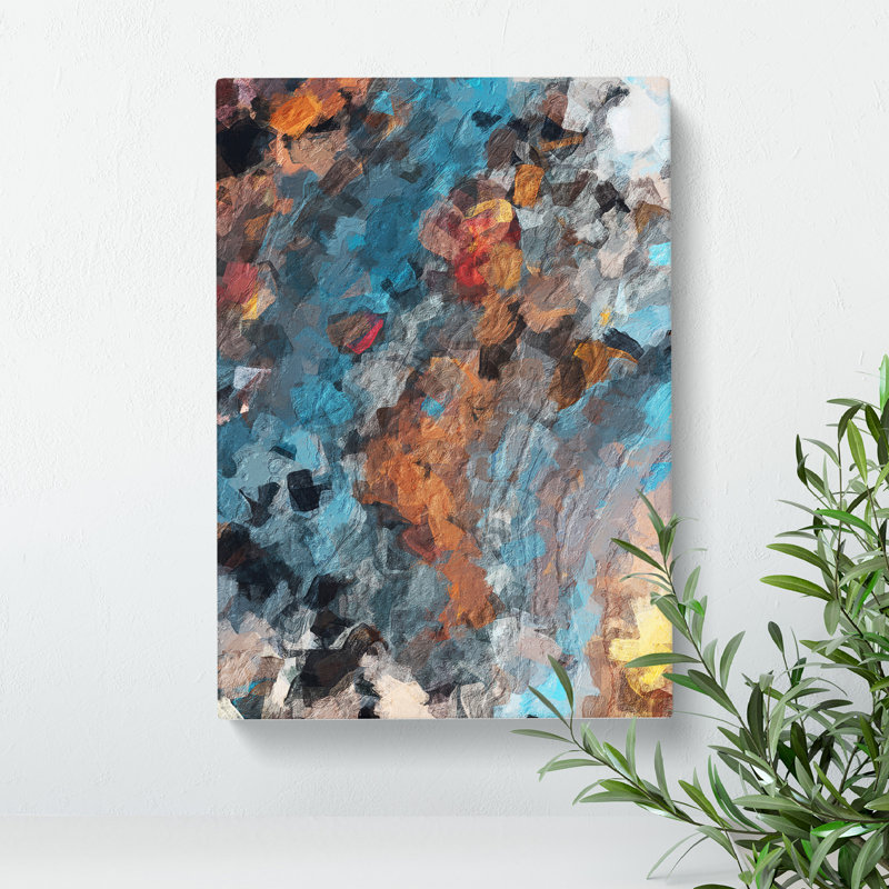 Always Forever Abstract - Wall Art, Wrapped Canvas, 50cm H x 35cm W, No Matte