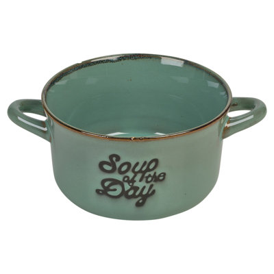 Stoneware Cereal And Soup Bowls With Handles – 500Ml Large Serving Dishes
