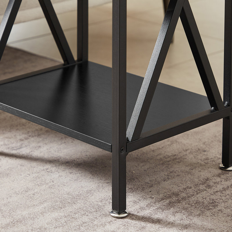 Ensemble de tables basses 3 pièces Auxter, Noir