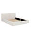 Grand lit tapissier au sol en velours-2121701334