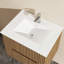 Meuble-lavabo mural 24 po avec lavabo à cuve flottante blanche