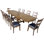 Schoenberg 11-piece Extendable Solid Wood Dining Set