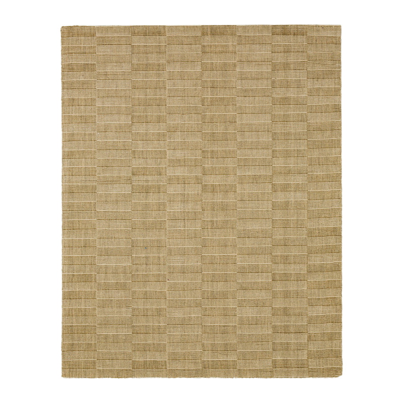 Tapis à rayures cassées Karastan Rugs, Rectangle de 5 pi x 8 pi, Jaune