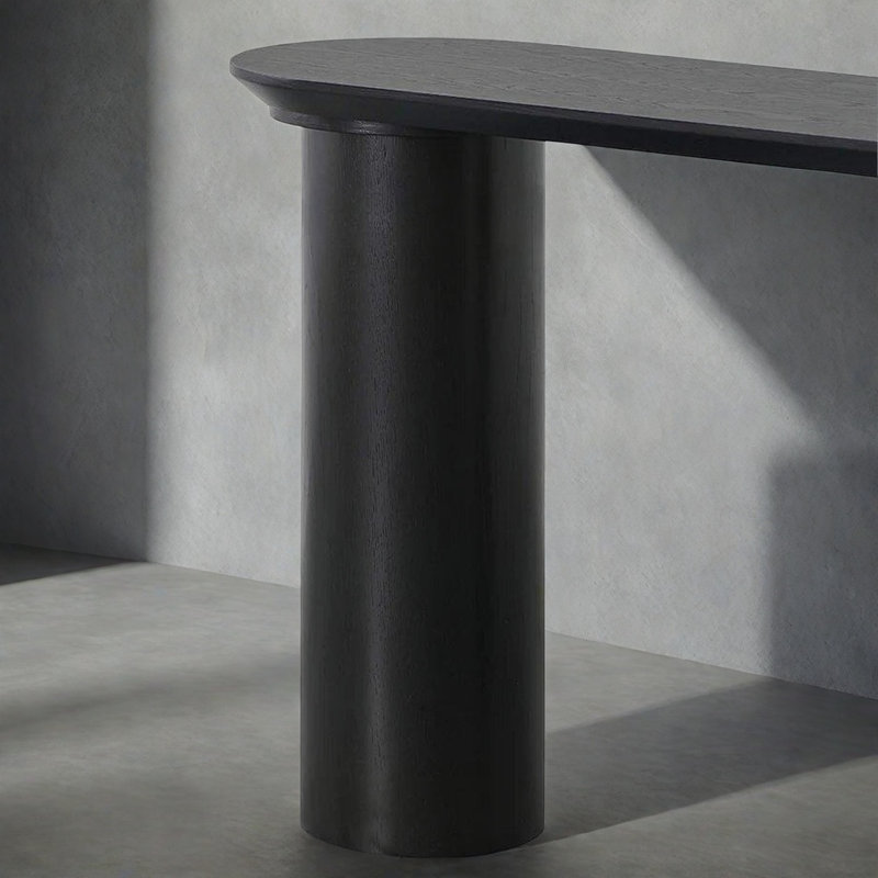 Retro Minimalist Art Console Table, 33.46" H x 55.12" W x 14.96" D