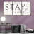 " Stay Awhile Typography Multi Piece Canvas Print " 3 - Pieces-92858503