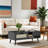 39" Rattan Coffee Table,Boho Coffee Table with Drawer & Shelf-1149119174