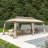 10' W x 20' D Fabric Gazebo: Spacious Portable Canopy for Outdoor Events, Patios, and Gardens-110602263