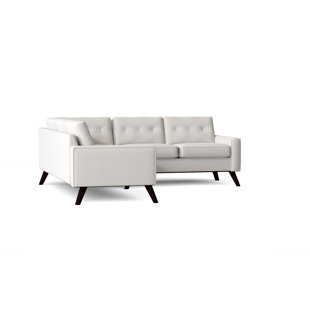 Canapé modulaire de coin en coton 96 po Amber