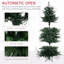 Arbre de Noël artificiel illuminé 6 pi, décoration des Fêtes, 2328 branches, 400 lumières DEL blanc chaud, ouverture automatique, 8 modes d'éclairage