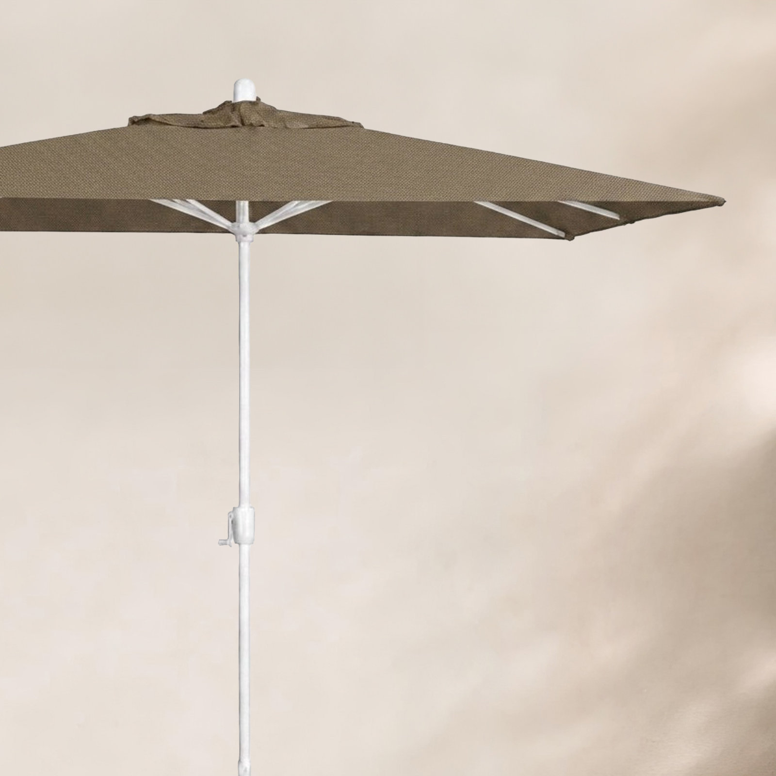 Olivier 9.7' Umbrella, White Sand, Canvas Taupe Sunbrella® Canvas