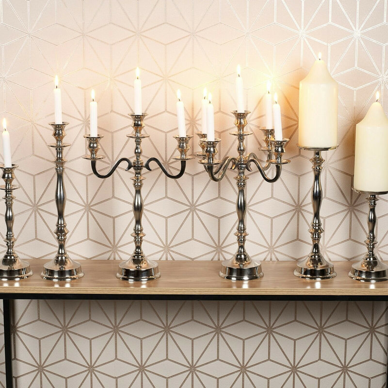 Stainless Steel Tabletop Candelabra